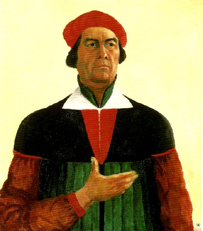 Kazimir Malevich self-portrait oil painting image